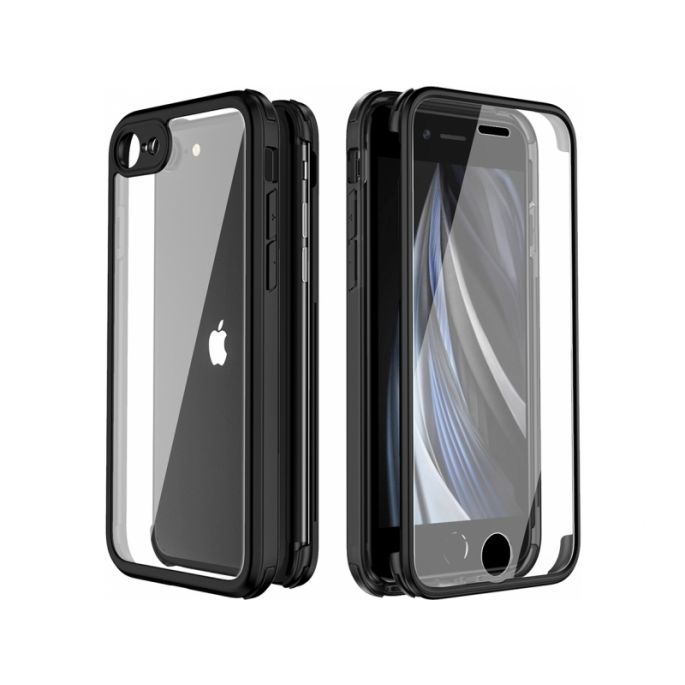 Interactie komen hoop Valenta Gehard Glas Full Cover Bumper Case Apple iPhone 7/8/SE (2020) -  Zwart | Casy.nl