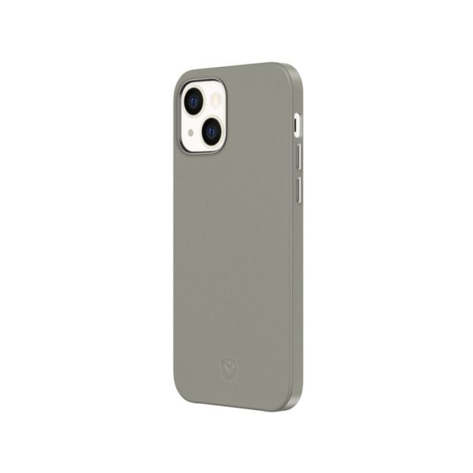 Valenta Lederen Back Cover Snap Luxe Apple iPhone 13 Mini - Grijs