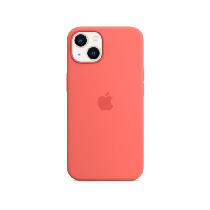 paus Stam Grijp Apple Siliconen Hoesje met MagSafe iPhone 13 - Roze | Casy.nl