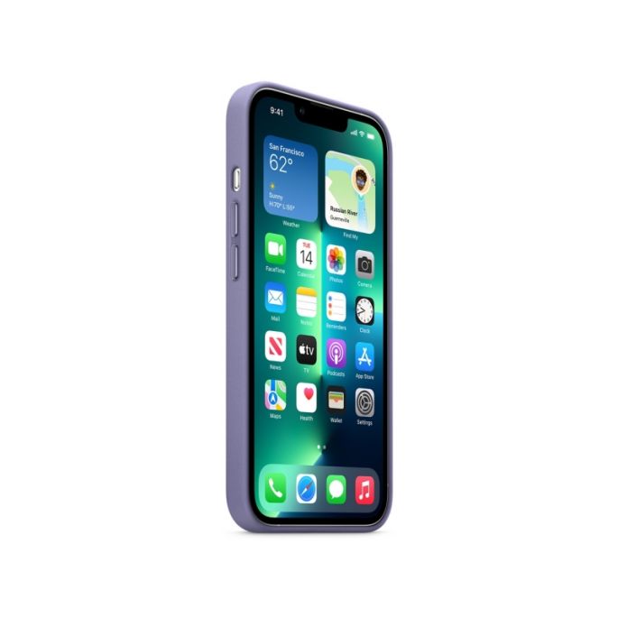 Apple Lederen Hoesje met MagSafe iPhone 13 Pro - Paars