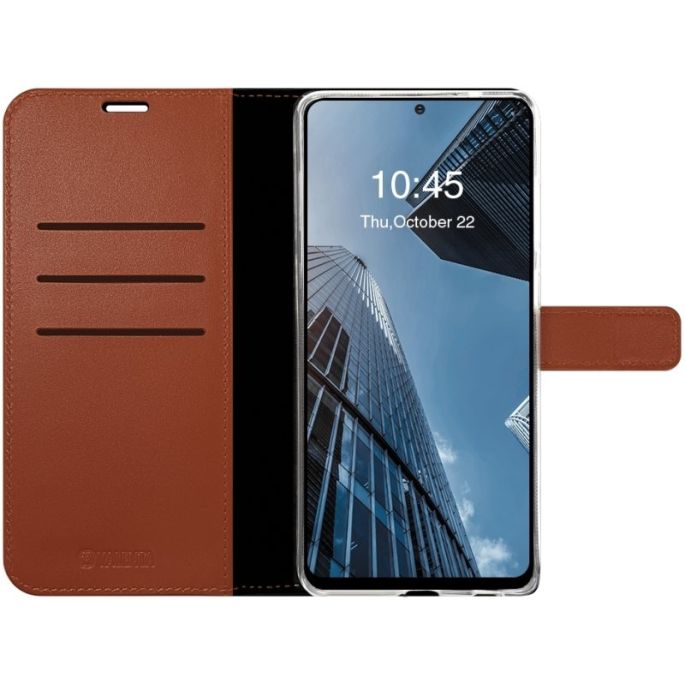 Valenta Book Case Gel Skin Samsung Galaxy S22 5G - Bruin