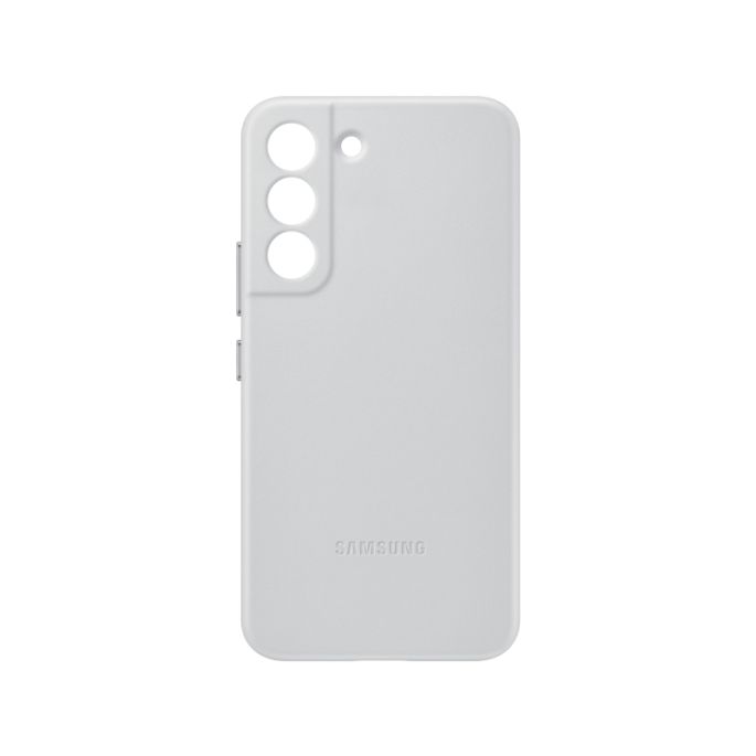 Samsung Lederen Cover Galaxy S22 5G - Grijs