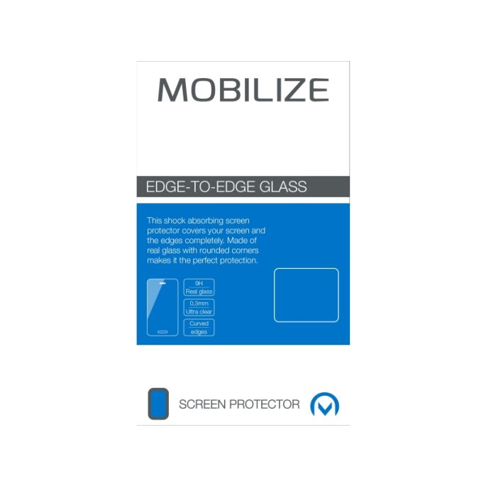 Mobilize Edge-To-Edge Glass Screen Protector Apple iPhone iPhone 13/13 Pro/14 Black Full Glue