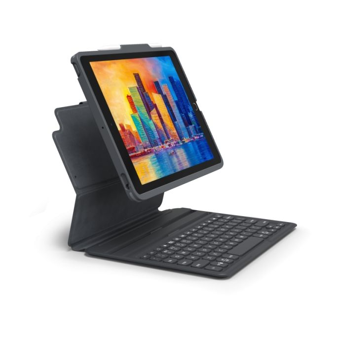 ZAGG Pro Keys Bluetooth Keyboard Case for Apple iPad 10.2 (2019/2020/2021) AZERTY Black