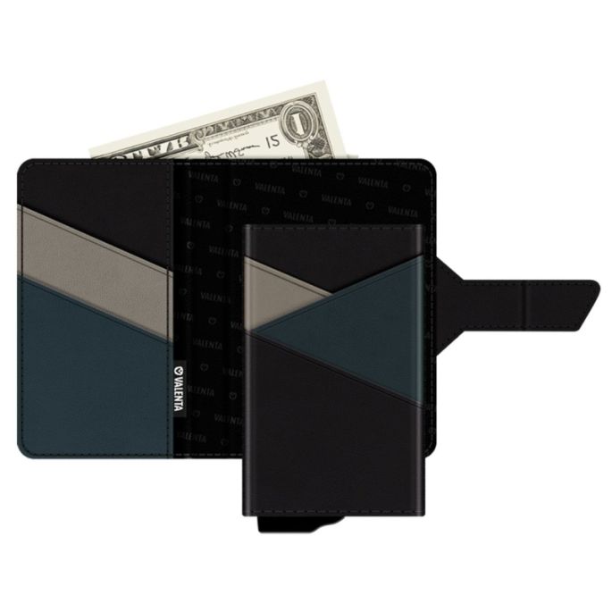 Valenta Card Case Plus Wallet Snap 2-in-1 Black