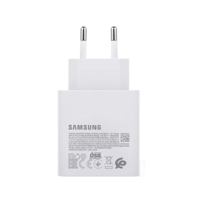 Samsung USB-C Snellader 65W Bulk - Wit