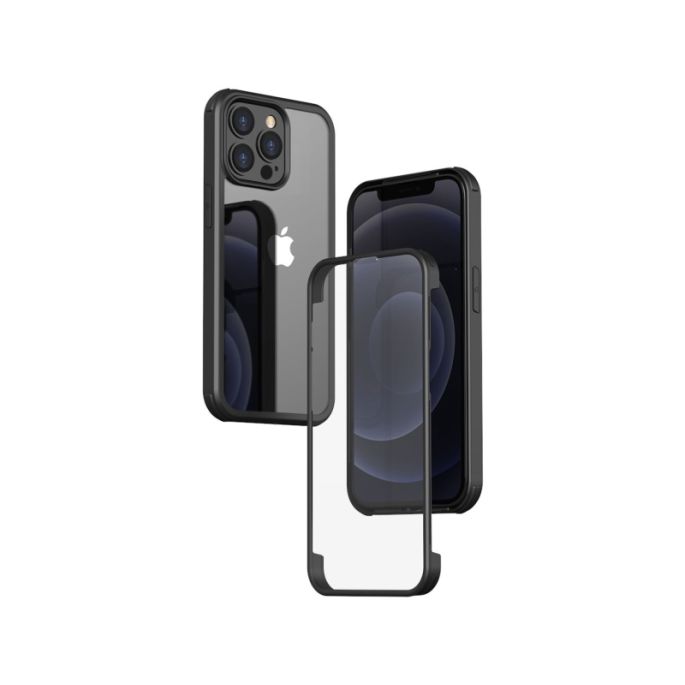 Valenta Tempered Glass Full Cover Bumper Case Apple iPhone 14 Pro Max Black