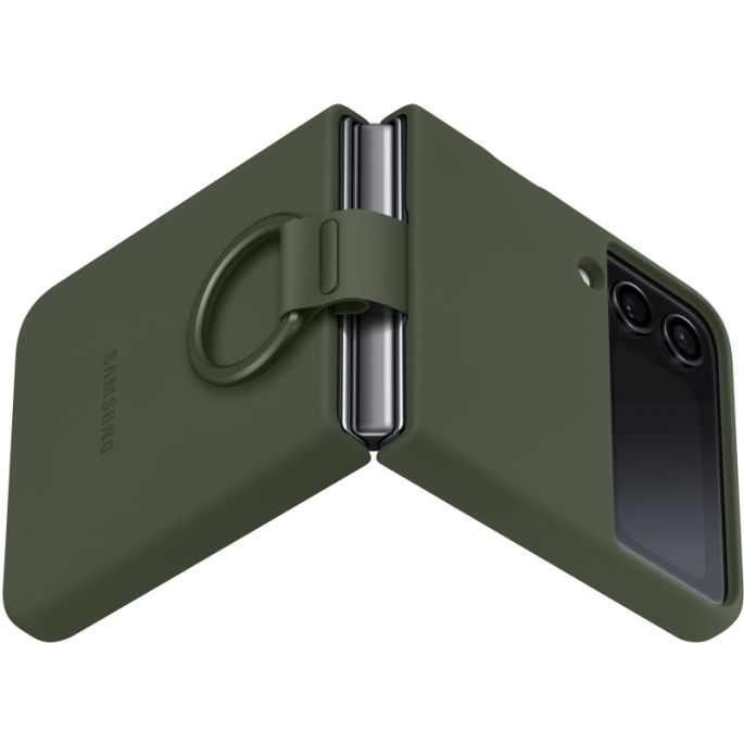 EF-PF721TGEGWW Samsung Silicone Cover with Ring Galaxy Z Flip4 Khaki