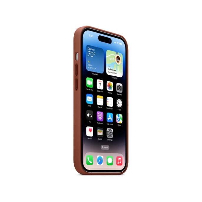 Apple Lederen Hoesje met MagSafe iPhone 14 Pro Max - Bruin