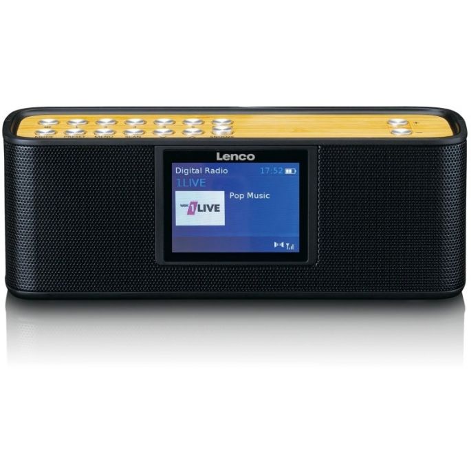 PDR-045BK Lenco Portable Internet DAB+ Bluetooth Radio Black