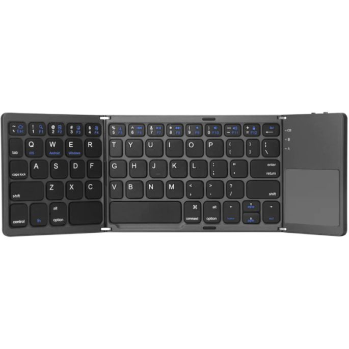 XtremeMac Foldable Bluetooth Travel Keyboard Black QWERTY