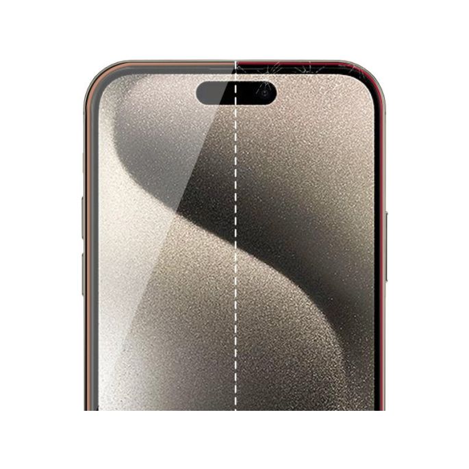 ITSKINS Supreme Glass Screen Protector with Alignment Tool Apple iPhone 15 Pro Clear