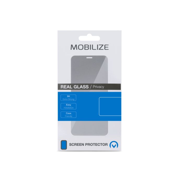 Mobilize Privacy Glass Screen Protector - Black Frame - for Apple iPhone 13/13 Pro/14