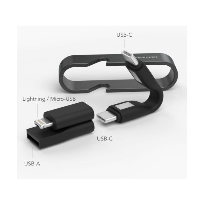 Vonmählen High Six 6in1 Fast Charging Cable All Black