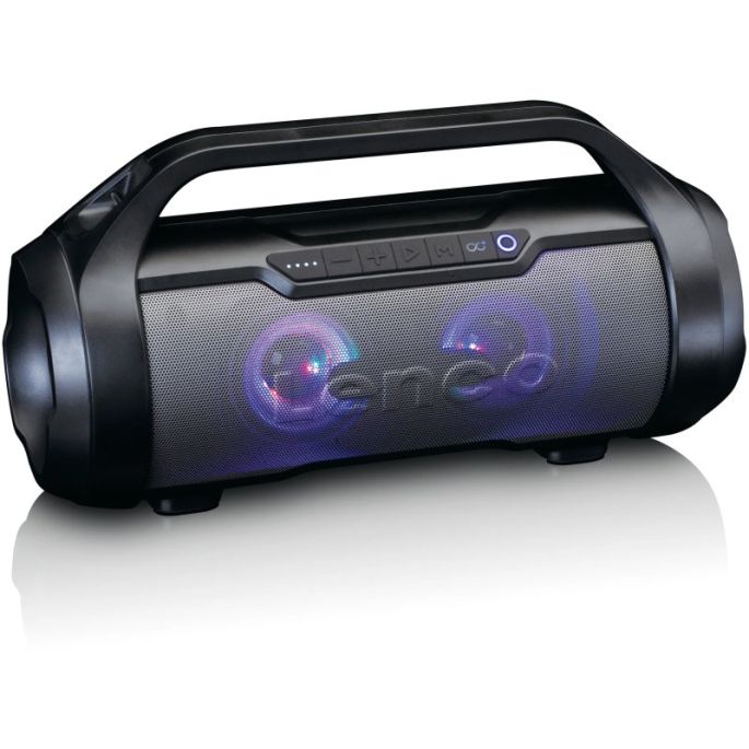 SPR-070BK Lenco Splashproof Bluetooth Speaker with FM-radio Black