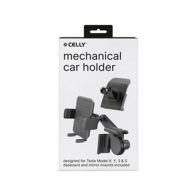 Celly Car Holder for Tesla Monitor and Dashboard Black