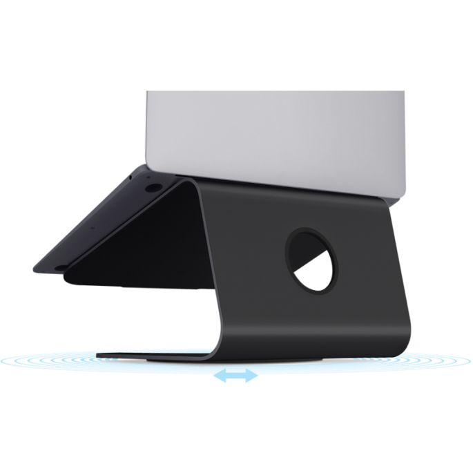 Rain Design mStand 360 Laptop Stand + Swivel Base - Zwart