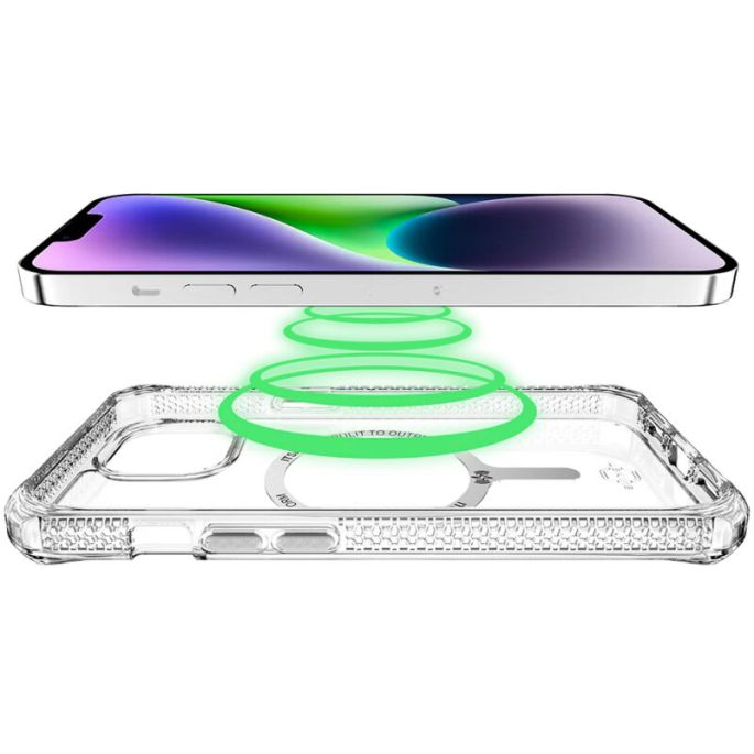 ITSKINS Level 2 HybridMagClear_R for Apple iPhone 14/15 Transparent