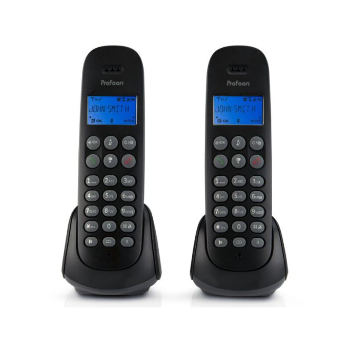 PDX-320 Profoon DECT Telefoon DUO Black