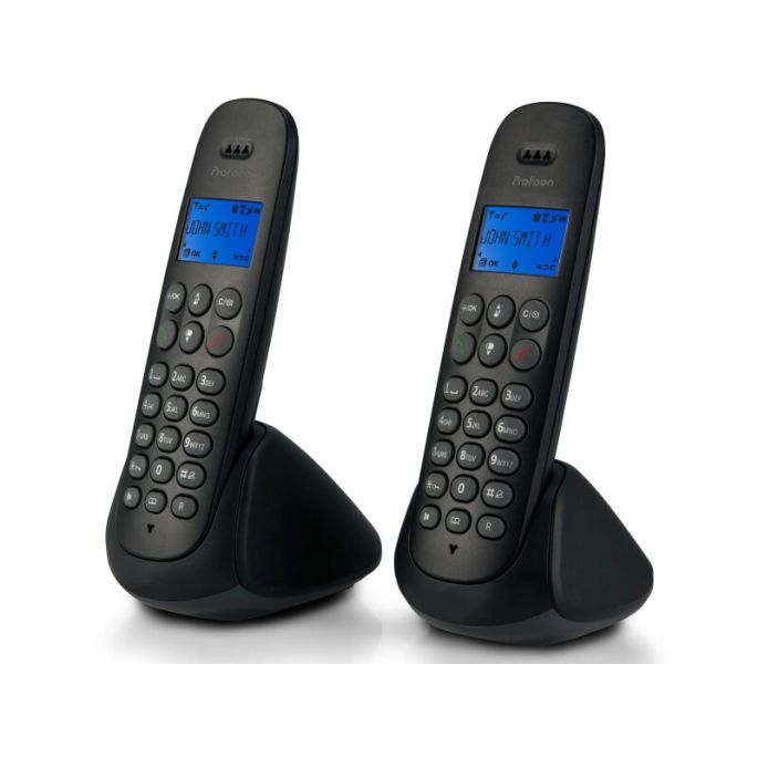 PDX-320 Profoon DECT Telefoon DUO Black