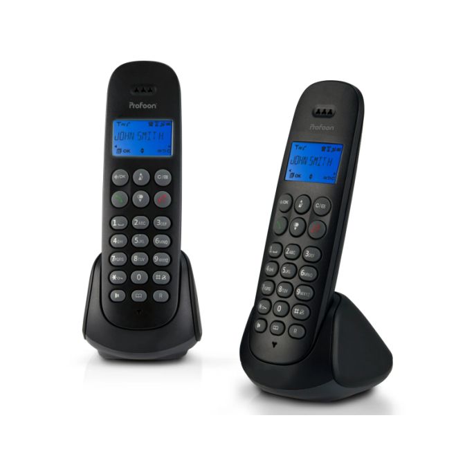 PDX-320 Profoon DECT Telefoon DUO Black