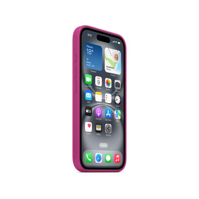 MYY53ZM/A Apple Silicone Case with MagSafe iPhone 16 Fuchsia