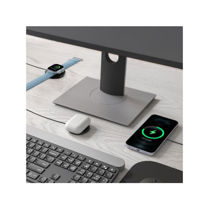 Mobilize 3in1 Magnetic Wireless Charger MagSafe Compatible 15W Black