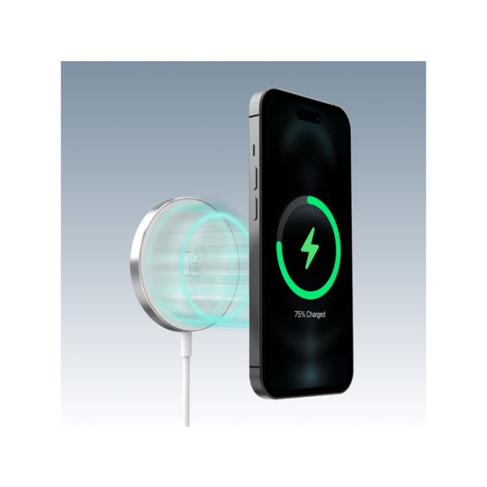 Mobilize 3in1 Magnetic Wireless Charger MagSafe Compatible 15W White