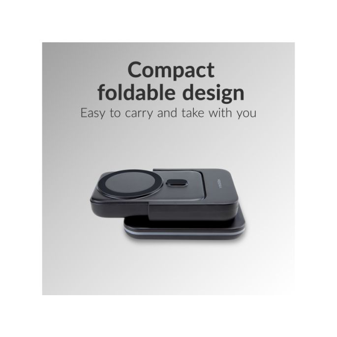 Mobilize 4in1 Wireless Charger Station with Detachable Power Bank Black