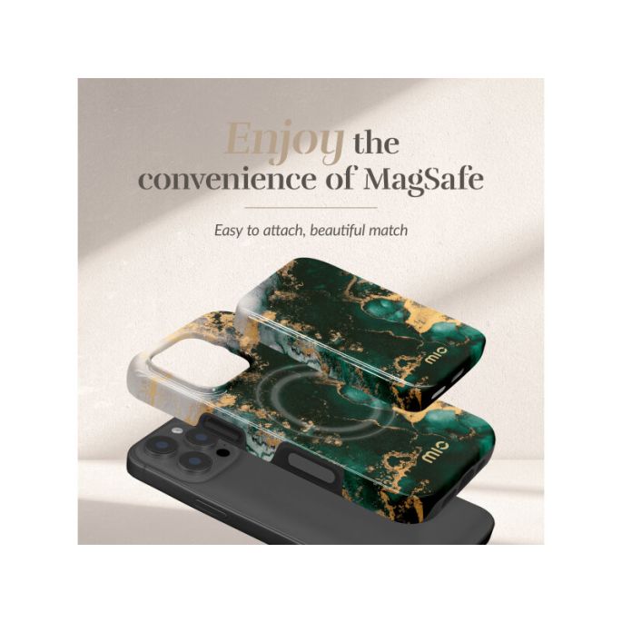 MIO 5000mAh Power Bank Magsafe Compatible Green Marble - Glossy