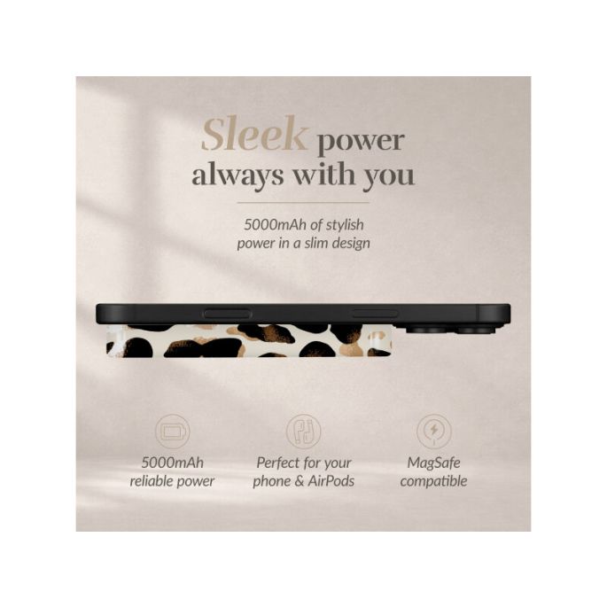MIO 5000mAh Power Bank Magsafe Compatible Leopard - Matt