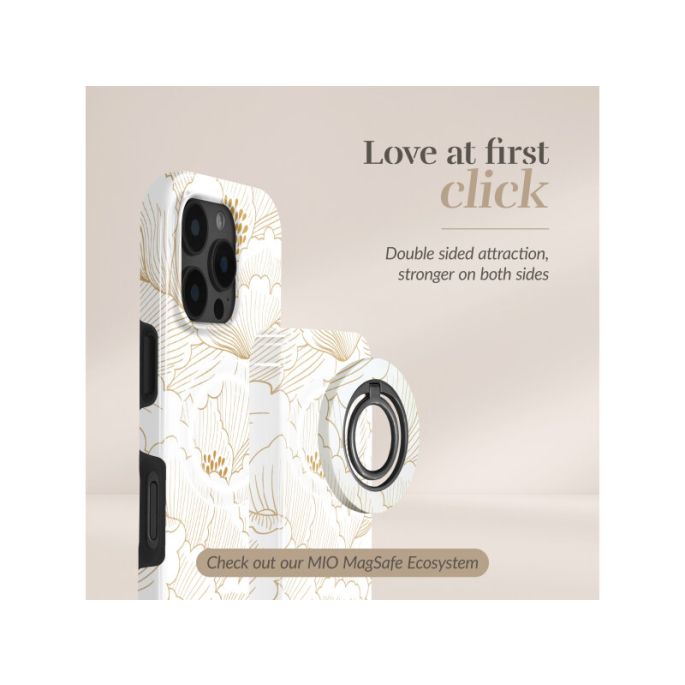 MIO 5000mAh Power Bank Magsafe Compatible White Roses - Glossy