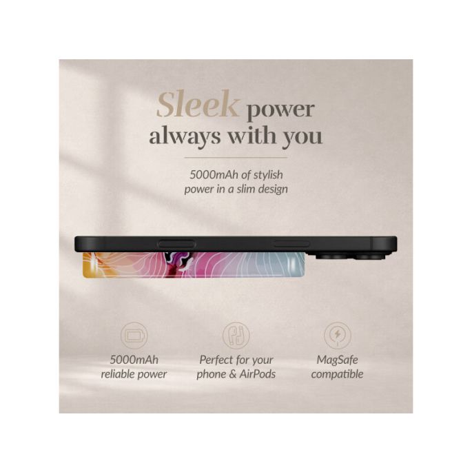 MIO 5000mAh Power Bank Magsafe Compatible Flowers - Glossy