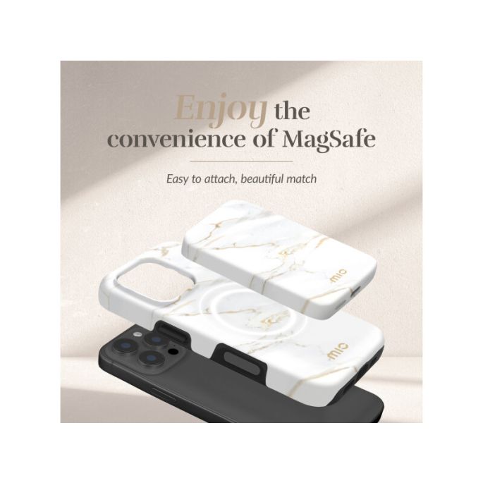 MIO 5000mAh Power Bank Magsafe Compatible White Marble