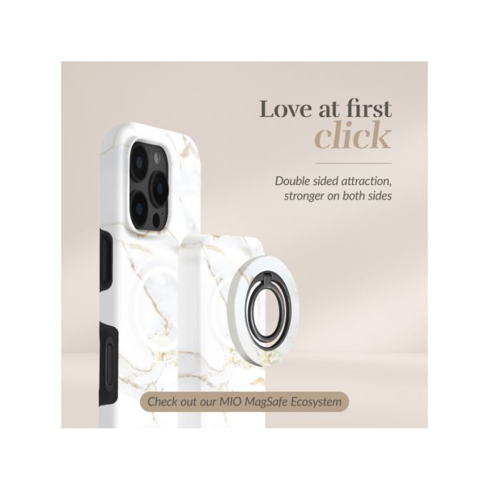 MIO 5000mAh Power Bank Magsafe Compatible White Marble