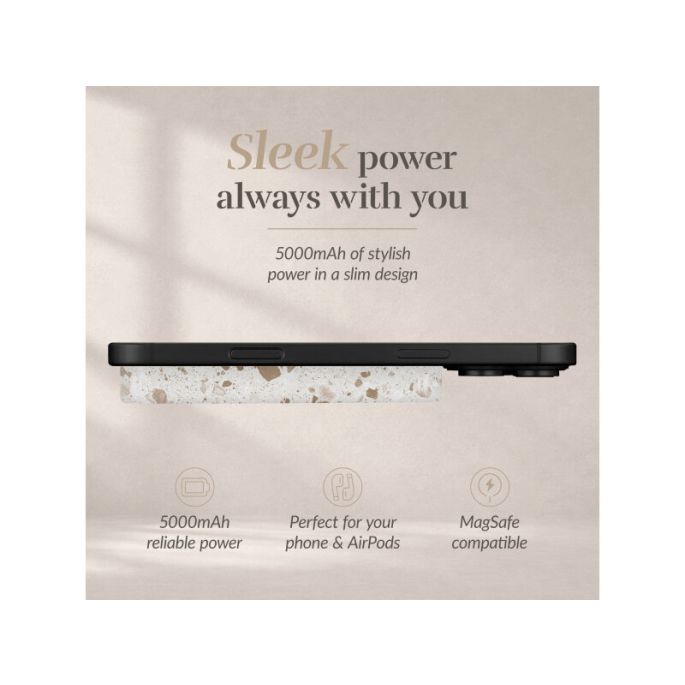MIO 5000mAh Power Bank Magsafe Compatible Soft Terrazzo