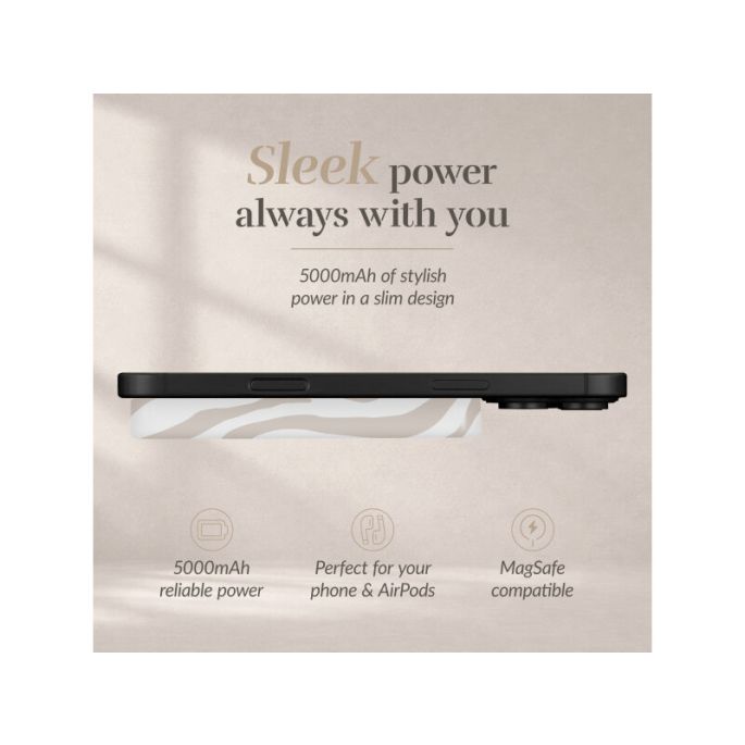 MIO 5000mAh Power Bank Magsafe Compatible Sandy Zebra
