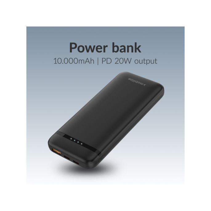 Mobilize Power Bank 10000mAh PD 20W Black