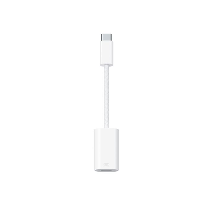 MUQX3ZM/A Apple USB-C to Apple Lightning Adapter White