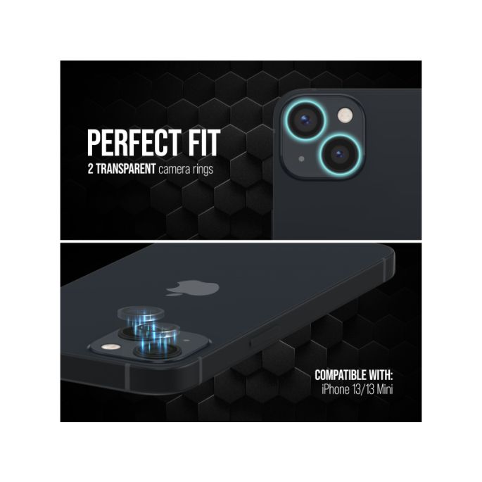 Striker Single Lens Glass Camera Protector - Transparent - Apple iPhone 13/13 Mini