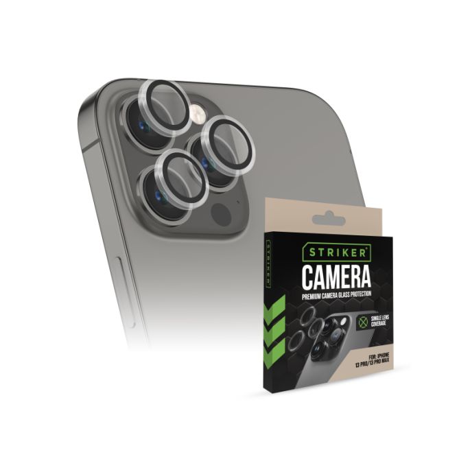 Striker Single Lens Glass Camera Protector - Transparent - Apple iPhone 13 Pro/13 Pro Max