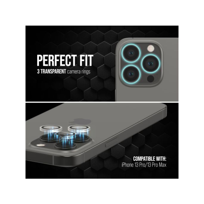 Striker Single Lens Glass Camera Protector - Transparent - Apple iPhone 13 Pro/13 Pro Max