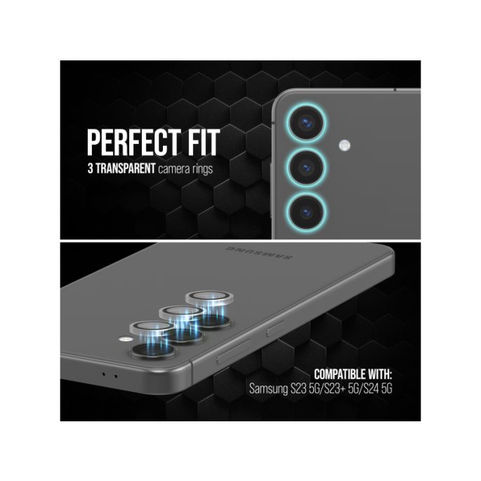 Striker Single Lens Glass Camera Protector - Transparent - Samsung Galaxy S23 5G/S23+ 5G/S24 5G
