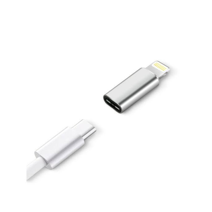 Xccess USB-C to Lightning Charging Adapter Silver