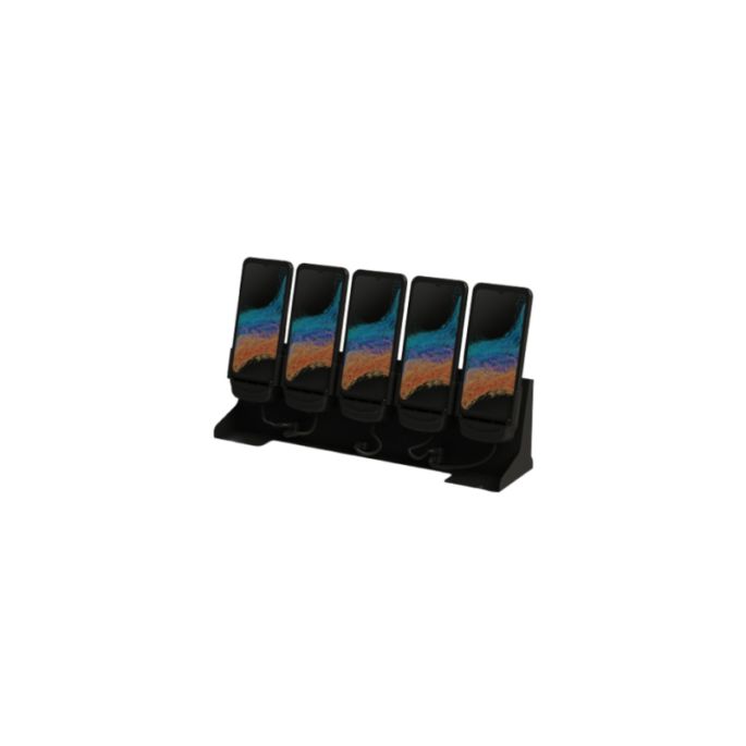 CRQC-697 Carcomm 5-Slot Dekstop Cradle 100W Samsung Galaxy Xcover6 Pro/Xcover7