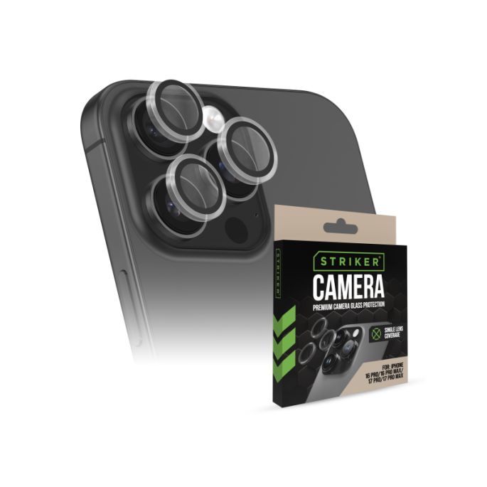 Striker Single Lens Glass Camera Protector - Transparent - Apple iPhone 17 Air