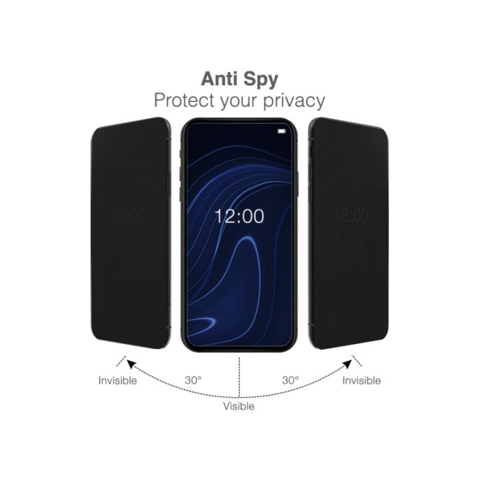 Mobilize Privacy Glass Screen Protector - Black Frame - for Apple iPhone 17 Air