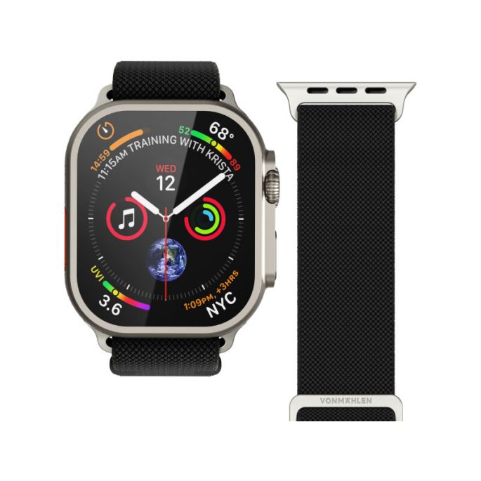 Vonmählen Classic Nylon Loop For Apple Watch 40 - 41 - 42mm One Size Black