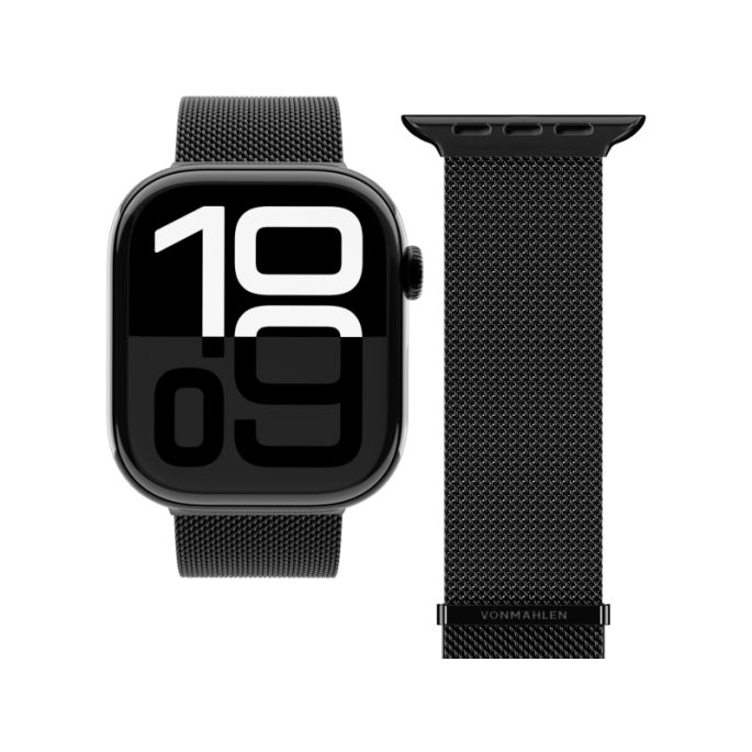 Vonmählen Milanese Loop 2 For Apple Watch 44 - 45 - 46 - 49mm One Size Black