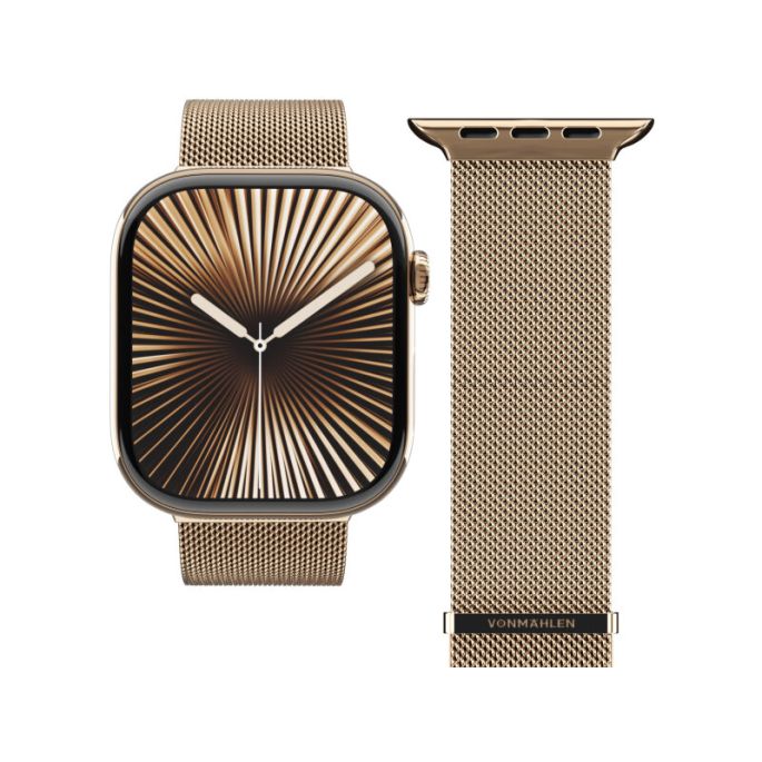 Vonmählen Milanese Loop 2 For Apple Watch 44 - 45 - 46 - 49mm One Size Sunset Gold